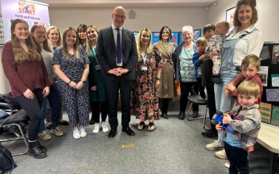 A visit from The First Minister